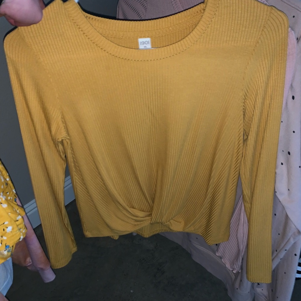 Mustard yellow girls top